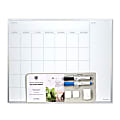 U Brands Magnetic Dry Erase White Calendar Whiteboard 16 x 20 Aluminum