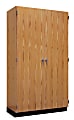 Diversified Woodcrafts Tall Storage Cabinet With Oak Veneer Doors, 84"H x 48"W x 22"D, Northwoods Oak 1 thumbnail image