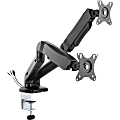 Lorell® Dual Arm Monitor Mount, 22-7/16”H x 4-3/8”W x 32-7/16”D, Matte Black 1 thumbnail image