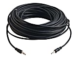 C2G 75ft 3.5mm Stereo Audio Cable With Low Profile Connectors M/M - In-Wall CMG-Rated - 75 ft Audio Cable - 40110 1 thumbnail image