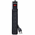 CyberPower CSB604 6-Outlet Essential Surge Protector, 4’, Black