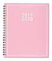 Matt Crump Cambridge Academic Weekly/Monthly Planner, 8-1/2" x 11", Pastel Pink, July 2019 to June 2020