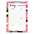 See Jane Work® Undated Weekly Desk Notepad, 5-1/2" x 8", Floral/Stripes 1 thumbnail image