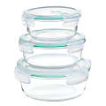Martha Stewart 6-Piece Glass Storage Containers, 3-1/4"H x 7-1/2"W x 7-13/16"D 1 thumbnail image