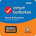 Intuit TurboTax Home & Business Federal E-File + State, 2023, 1-Year Subscription, Windows®/Mac Compatible, ESD