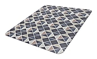 Realspace® Decorative Vinyl Chair Mat For Low Carpet, 36" x 48", Geo Slate 1 thumbnail image