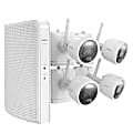 Lorex L42481-4AA4-E 2K 4.0-Megapixel 8-Camera-Capable 1TB NVR System With 4 Outdoor Wi-Fi Battery Security Cameras, White 1 thumbnail image