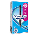 Paper Mate® Retractable Gel Pens, Medium Point, 0.7 mm, Black Barrel, Black Ink, Pack Of 12 1 thumbnail image