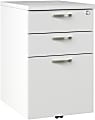 Bush Business Furniture Office In An Hour 16"D Vertical 3-Drawer Mobile File Cabinet, Pure White, Delivery 1 thumbnail image