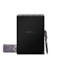 Rocketbook Flip Smart Reusable Executive Size Notepad, 6" x 8-4/5", 1 Subject, Dot-Grid and Line Ruled, 18 Sheets, Black