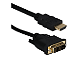QVS HDMI Male to DVI Male HDTV/Flat Panel Digital Video Cable - 6.56 ft - First End: 1x 19-pin HDMI Digital Audio/Video - HDVIG2MC 1 thumbnail image