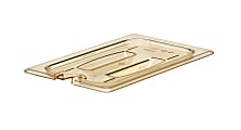 Cambro H-Pan High-Heat GN 1/4 Notched Covers With Handles, 1-3/16"H x 6-3/8"W x 10-3/8"D, Amber, Pack Of 6 Covers 1 thumbnail image