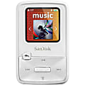 SanDisk Sansa Clip Zip SDMX22-004G-A57W 4 GB Flash MP3 Player - White 1 thumbnail image