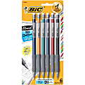 BIC Xtra Comfort Mechanical Pencils, 0.5 mm, Assorted Barrel Colors, Pack Of 6