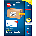 Avery® Shipping Labels With TrueBlock Technology, 5815, 4"W x 2-1/2"D, White, Pack Of 200 Labels