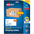 Avery® Shipping Labels With TrueBlock Technology, 5815, 4"W x 2-1/2"D, White, Pack Of 200 Labels 1 thumbnail image