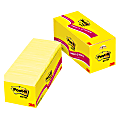 Post-it® Notes, 3" x 3", Canary Yellow, Pack Of 18 Pads