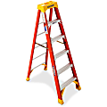 Werner® Fiberglass Step Ladder, 300 Lb. Capacity, Orange