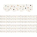 Teacher Created Resources Scalloped Border Trim, Everyone Is Welcome Dots, 35' Per Pack, Set Of 6 Packs 1 thumbnail image