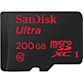 SanDisk Ultra 200 GB Class 10/UHS-I microSDXC - 90 MB/s Read - 10 Year Warranty 1 thumbnail image