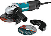 Makita High-Power Paddle Corded Angle Grinder, 6", Blue