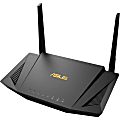 Asus RT-AX56U Wi-Fi 6 IEEE 802.11ax Ethernet Wireless Router - 2.40 GHz ISM Band - 5 GHz UNII Band - 2 x Antenna(2 x External) - 225 MB/s Wireless Speed - 4 x Network Port - 1 x Broadband Port - USB - Gigabit Ethernet - VPN Supported - Desktop