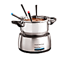Nostalgia Electrics 6-Cup Stainless-Steel Electric Fondue Pot With Temperature Control