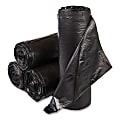 Interplast Group High Density Commercial Can Liners, 33 gal, 0.87 mil, 22 mic, 33" x 40", Black, Interleaved Roll, 25 Bags/Roll, 10 Rolls/Carton 1 thumbnail image
