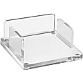 Kantek Note Pad Holder, Support 3" x 3" Media, 1.5"H x 3.9"W x 3.9"D, Acrylic, Clear, Non-skid Feet 1 thumbnail image