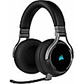 CORSAIR Gaming VIRTUOSO RGB - Headset - full size - 2.4 GHz - wireless - USB, 3.5 mm jack - carbon