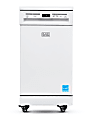 Black+Decker Portable Dishwasher, 35-11/16"H x 17-11/16"W x 23-5/8"D, White