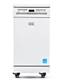 Black+Decker Portable Dishwasher, 35-11/16"H x 17-11/16"W x 23-5/8"D, White 1 thumbnail image