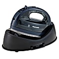 Panasonic® Cordless Dry & Steam Iron With Wide Stainless-Steel Soleplate, Power Heating Base And Retractable Cord, Black 1 thumbnail image