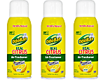 OdoBan Real Citrus Air Freshener, Lemon Scent, 10 Oz, Set Of 3 Spray Cans