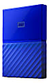 Western Digital My Passport™ 1TB Portable External Hard Drive, USB 2.0/3.0, WDBYNN0010BBL-WESN, Blue
