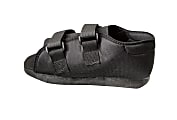 Medline Semi-Rigid Nylon Post-Op Shoe, Women's, Large, Black 1 thumbnail image