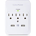 CyberPower Professional Series CSP300WUR1 - Surge protector - AC 125 V - output connectors: 3