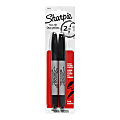 Sharpie® Twin-Tip Permanent Markers, Black, Pack Of 2 1 thumbnail image