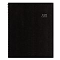 Blue Sky™ Aligned Monthly Planner, 9" x 11", Black, January To December 2022, 123849