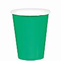 Amscan 68015 Solid Paper Cups, 9 Oz, Festive Green, 20 Cups Per Pack, Case Of 6 Packs