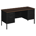 HON® Metro Classic Computer Desk Credenza, Mocha/Black 1 thumbnail image