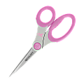 Westcott® Breast Cancer Awareness Scissors With Anti-Microbial Product Protection, 8", Pointed, Pink/Gray