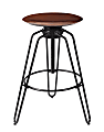 Kenroy Home Duncan Bar Stool, Walnut/Black 1 thumbnail image