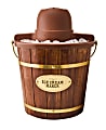 Nostalgia 4-Quart Wood Bucket Ice Cream Maker, Brown 1 thumbnail image
