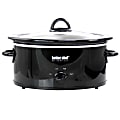 Better Chef 3-Quart Slow Cooker With Removable Stoneware Crock, Black