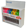 Westcott® Kids School Pack Scissors, 5", Pointed, Multicolor, Pack Of 12