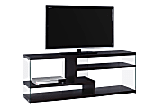 Monarch Specialties Glass TV Stand For Flat-Screen TVs Up To 60", Cappuccino 1 thumbnail image