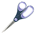Westcott® Titanium-Bonded Scissors, 8", Pointed, Gray/Purple
