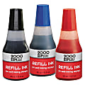 2000 PLUS® Self-Inking Stamp Refill Ink, 1 Oz, Blue