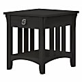 Bush® Furniture Salinas End Table With Storage, Vintage Black, Standard Delivery 1 thumbnail image